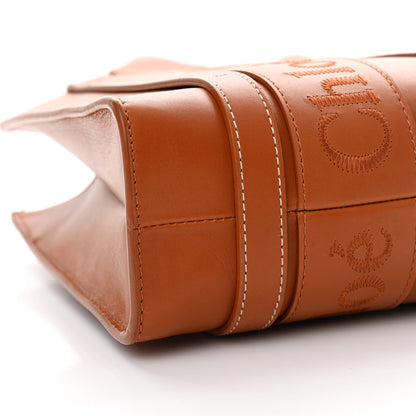 Chloe Calfskin Small Woody Tote Caramel 9 of 15