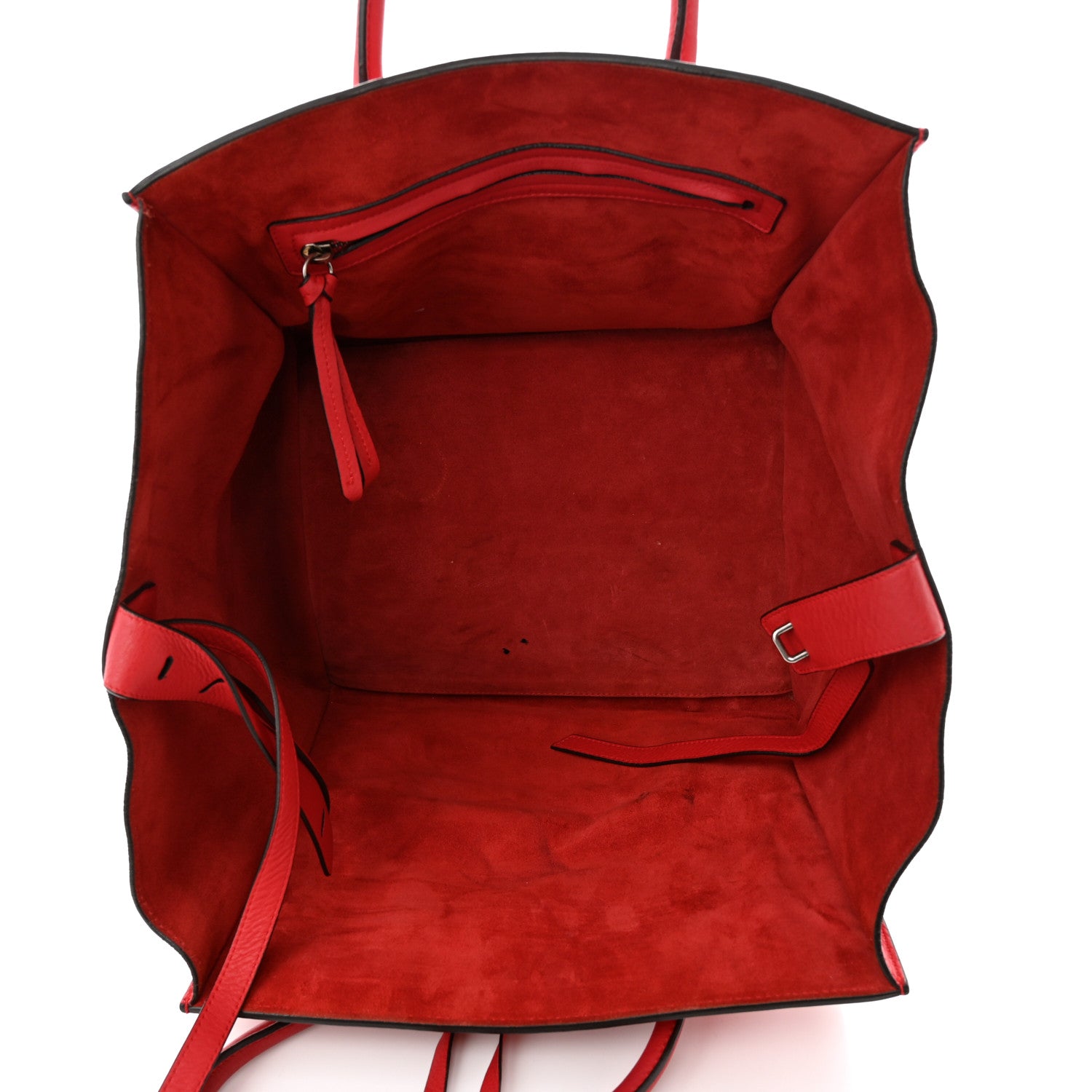 Celine Supple Calfskin Medium Phantom Luggage Red 5 of 17