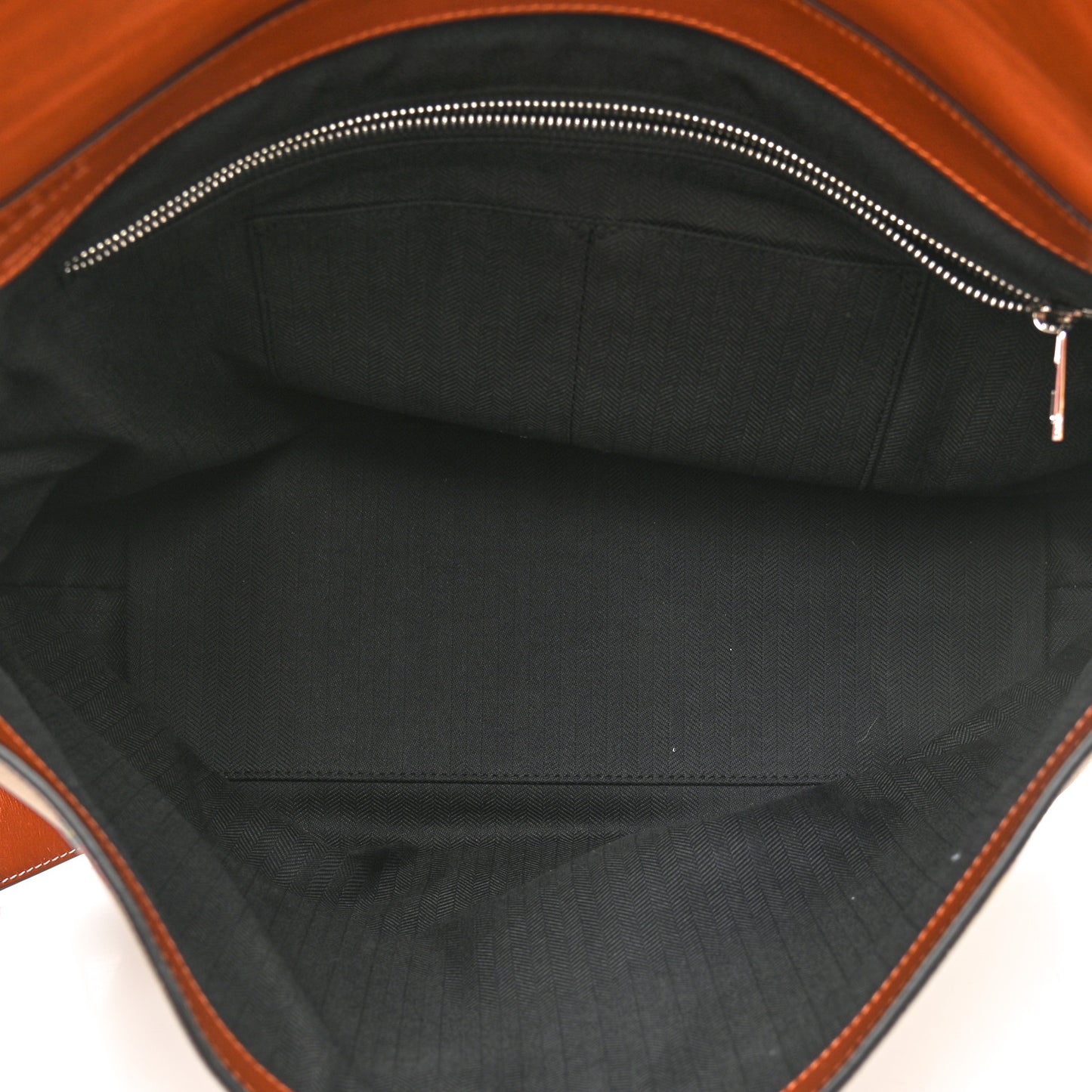 Grained Calfskin Printed Desert Lion Messenger Bag Tan