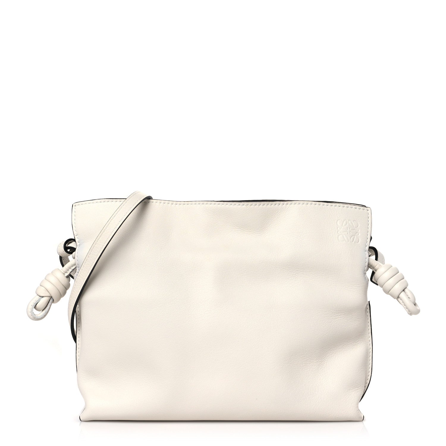 Loewe Calfskin Mini Flamenco Knot Clutch Angora 1 of 9