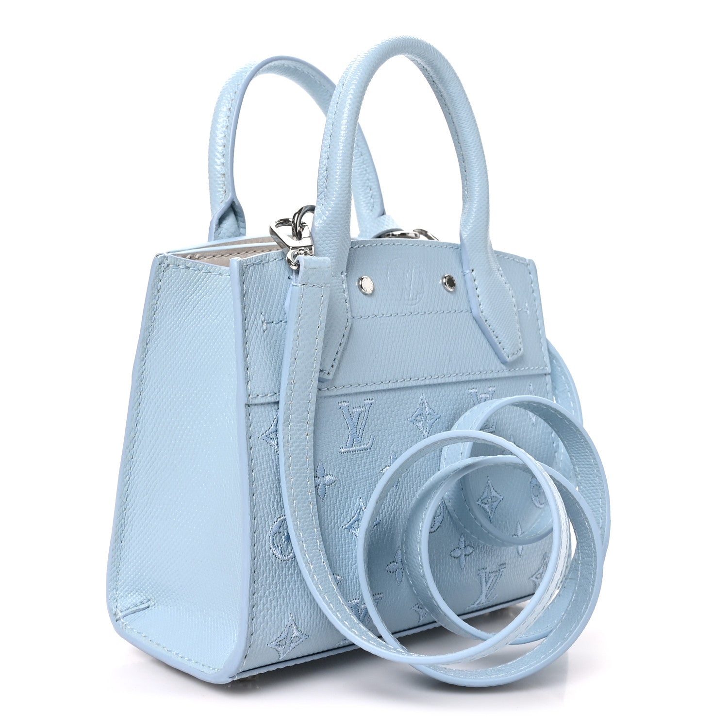 Louis Vuitton Karung Mini City Steamer Light Blue 3 of 9