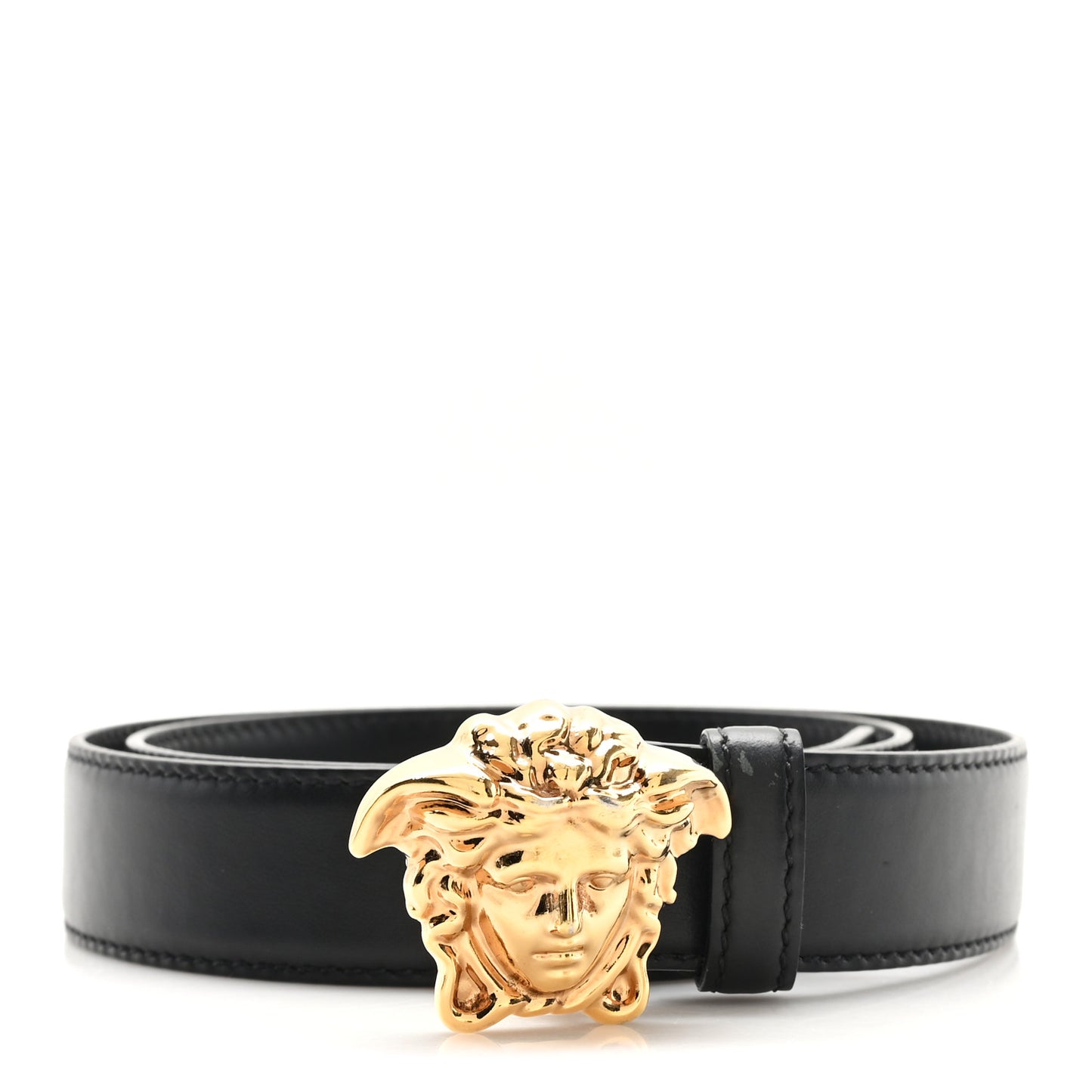 Calfskin 4cm La Medusa Belt 80 32 Black