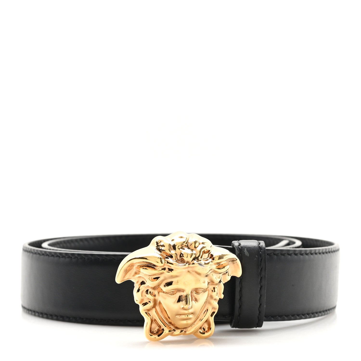 Versace Calfskin 4cm La Medusa Belt 80 32 Black 1 of 6