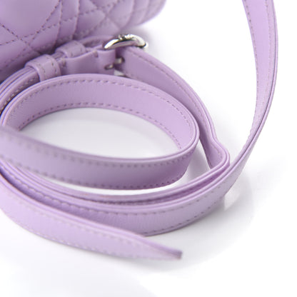 Christian Dior Lambskin Cannage Mini Lady Lilac 10 of 10