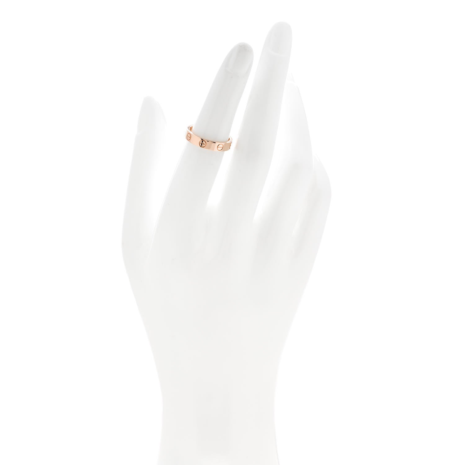 Cartier 18K Pink Gold 3.5mm LOVE Wedding Band Ring 50 5.25 2 of 4