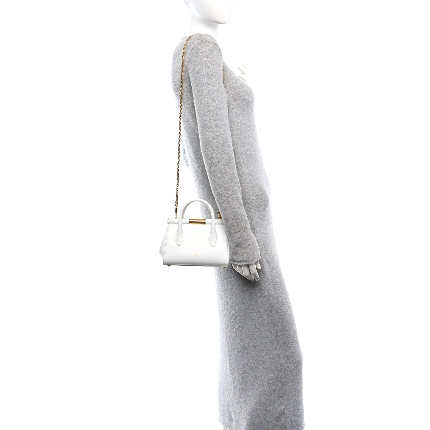Vitello Mini Marlene Day Bag White