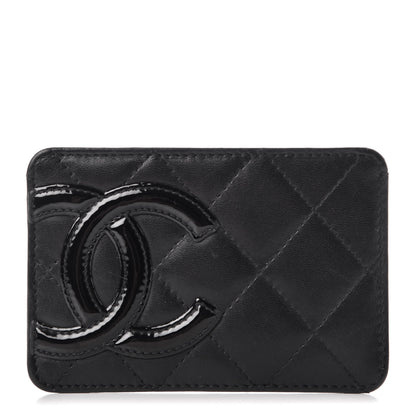 Chanel Calfskin Quilted Cambon Card Holder Black 1 of 7