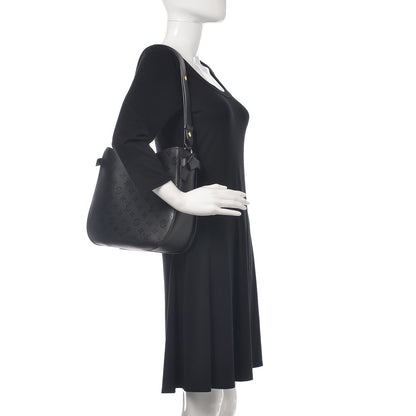 Louis Vuitton Cuir Plume Very Hobo Black 2 of 10