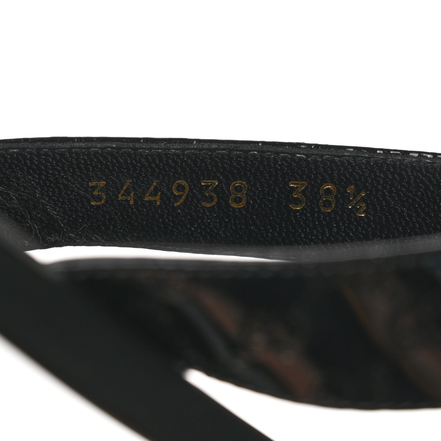 Gucci Patent Guccissima Thong Sandals 38.5 Black 6 of 9