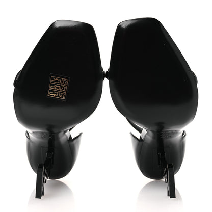 Saint Laurent Patent Calfskin Opyum 110 Sandals 40.5 Black 7 of 11