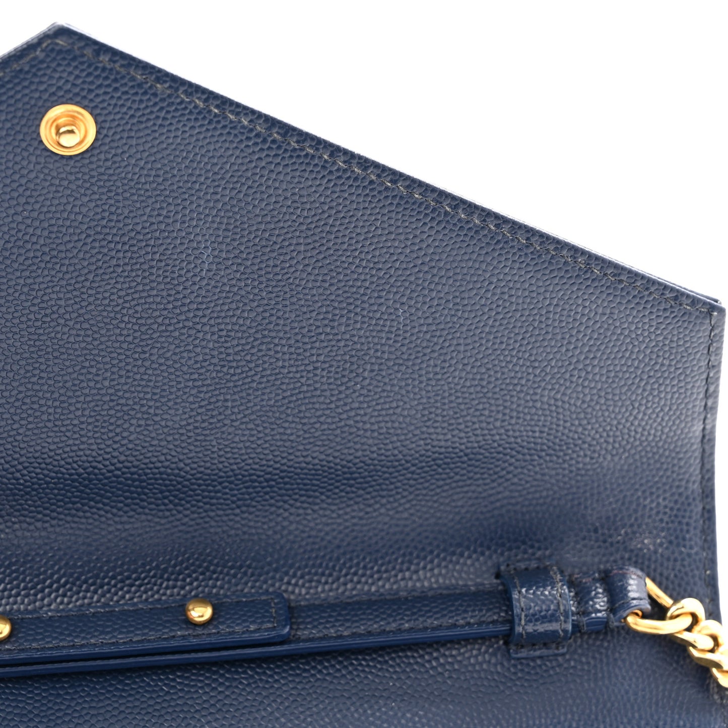 Grain De Poudre Matelasse Chevron Monogram Chain Wallet