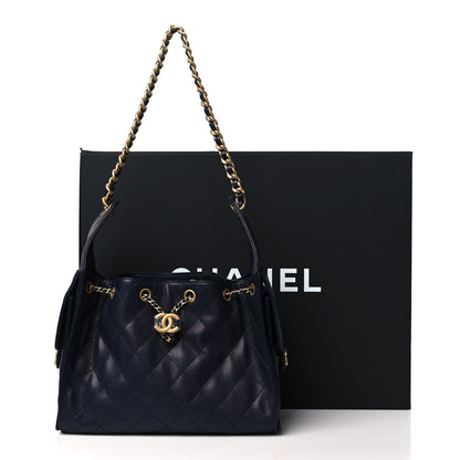 Chanel Caviar Quilted Small Chanel 25 Handbag Dark Navy 11 of 11