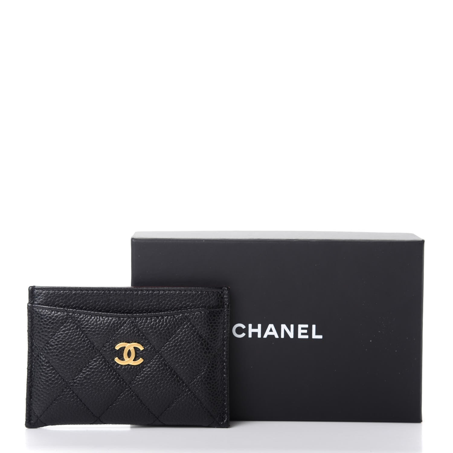 Chanel Caviar Quilted Card Holder Black 9 of 9