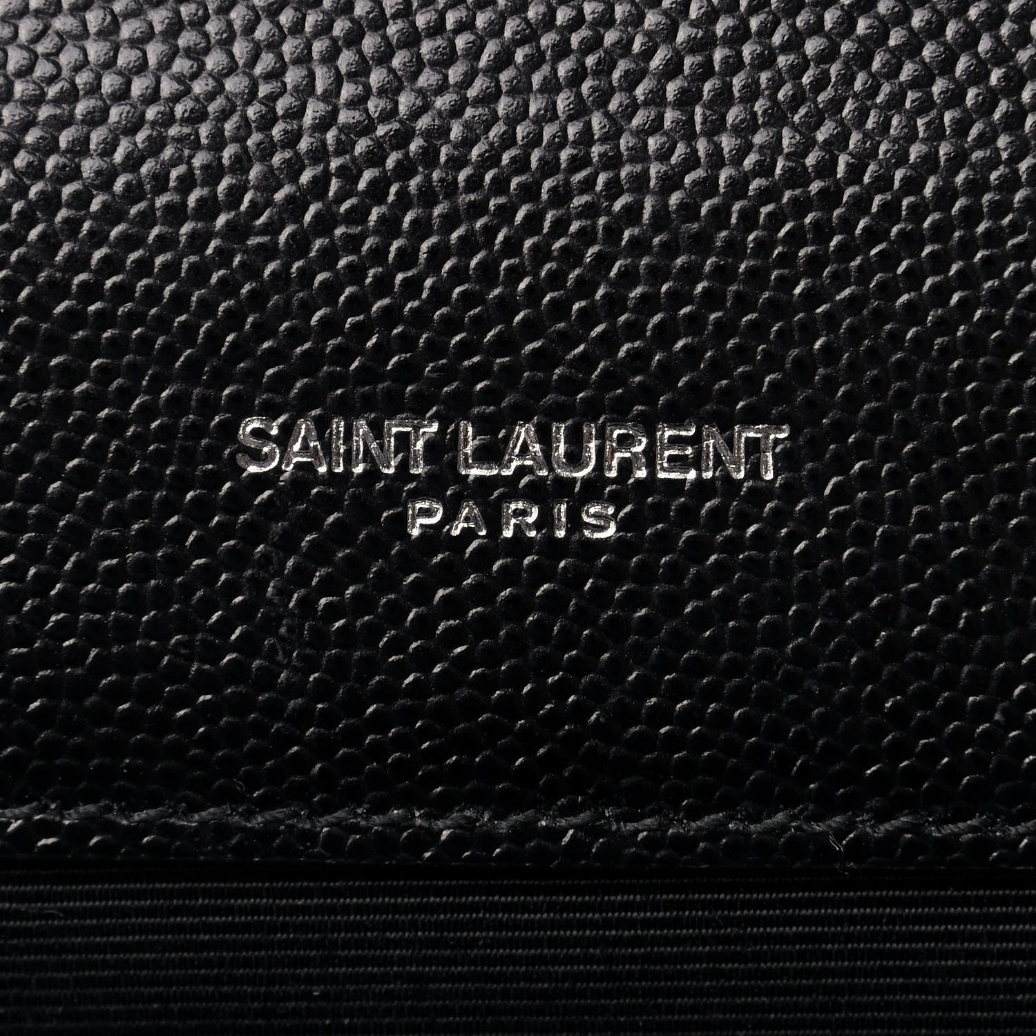Saint Laurent Grain De Poudre Textured Mixed Matelasse Triquilt Medium Monogram Satchel Black 5 of 9
