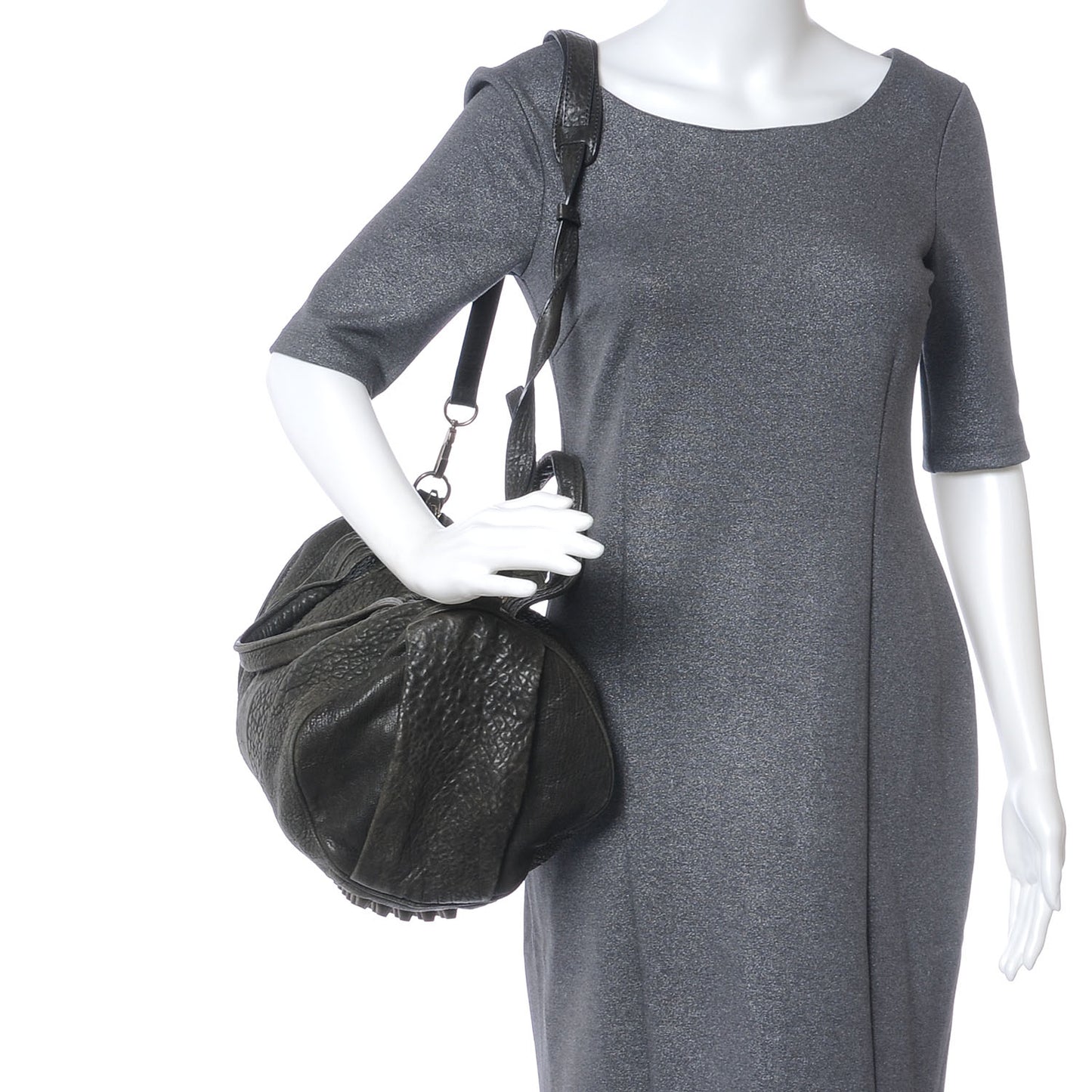 Leather Rocco Duffel Grey