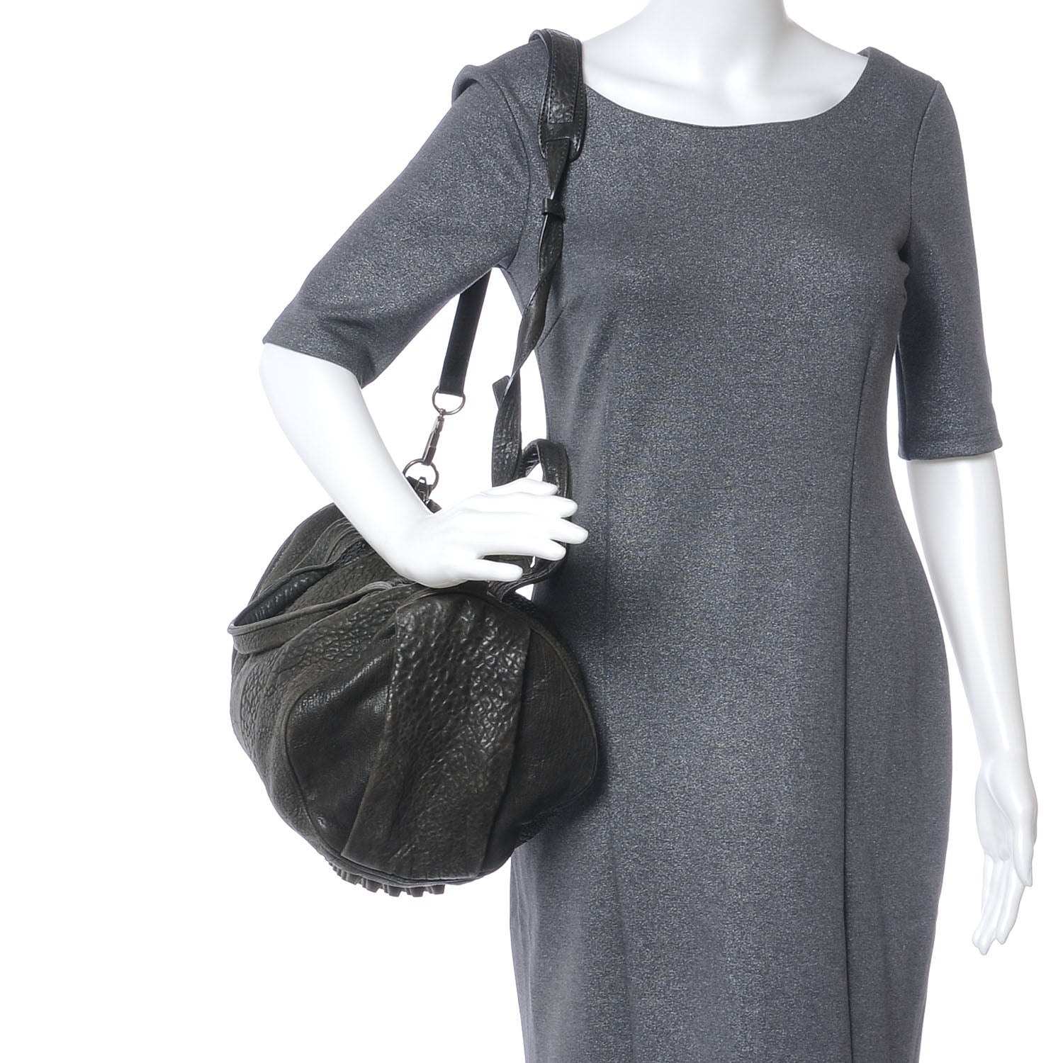 Alexander Wang Leather Rocco Duffel Grey 2 of 6