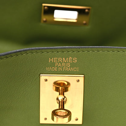 Hermes Swift Kelly Retourne 35 Pelouse 6 of 13