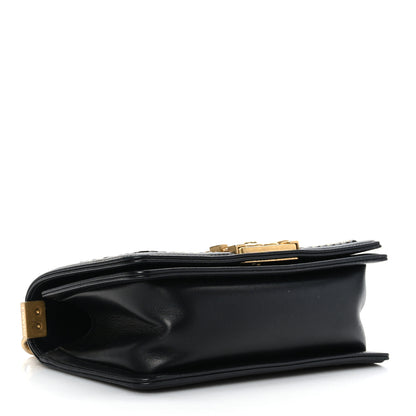 Chanel Lambskin Quilted Small Chain Detail Boy Flap Black 4 of 9