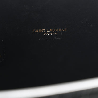 Saint Laurent Calfskin Crocodile Embossed Baby Sac De Jour Black 7 of 11