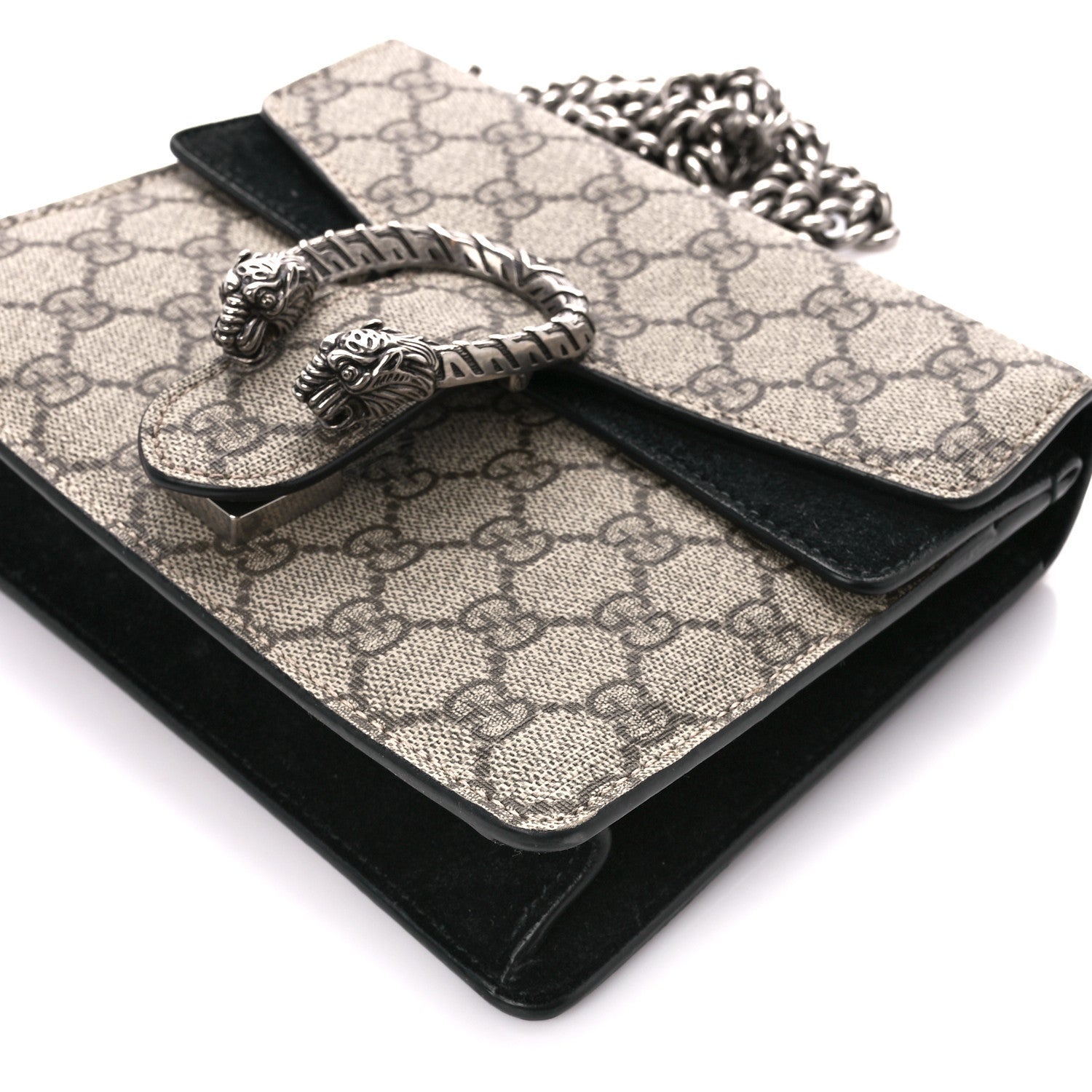 Gucci GG Supreme Monogram Mini Dionysus Shoulder Bag Black 10 of 12