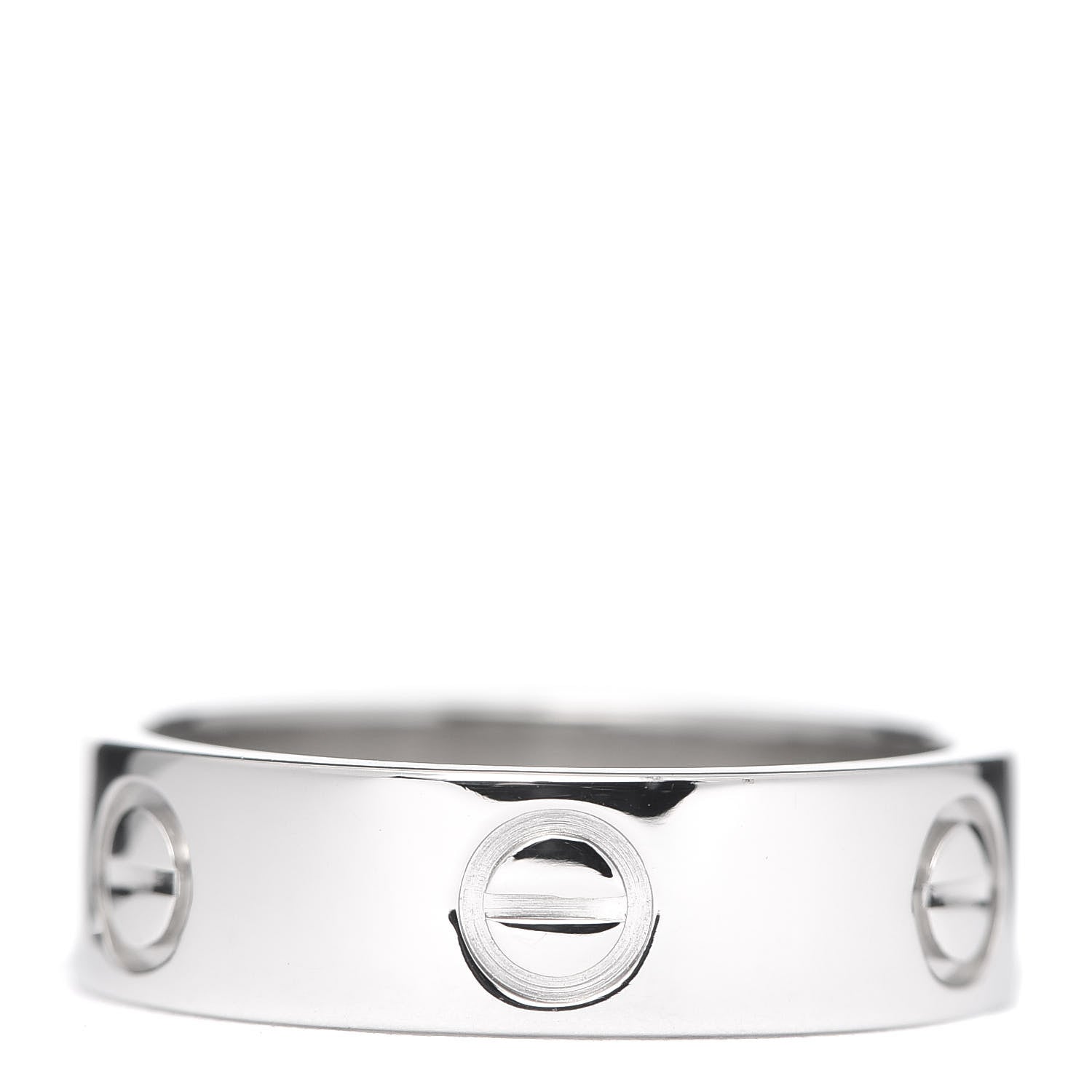 Cartier Platinum 5.5mm LOVE Ring 53 6.25 3 of 6