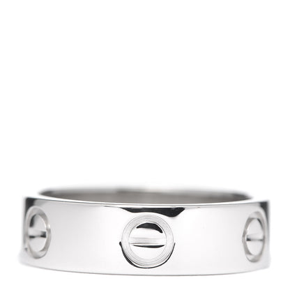 Cartier Platinum 5.5mm LOVE Ring 53 6.25 3 of 6