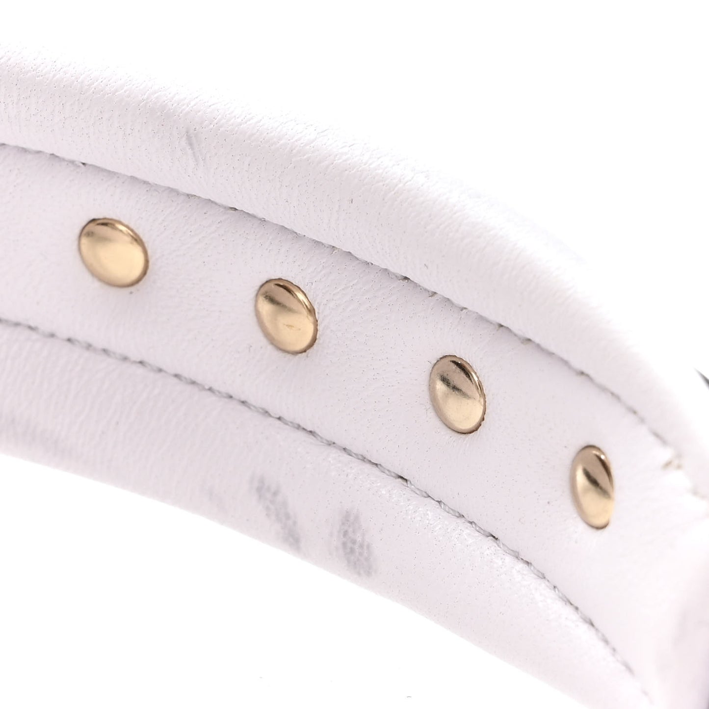 Nappa Medium Candystud Top Handle Bag White Black