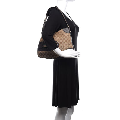 Gucci Monogram Hasler Hobo Dark Brown 2 of 13