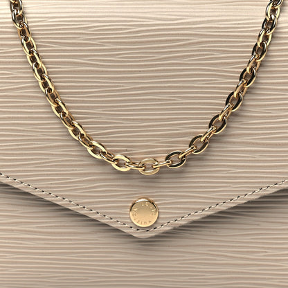 Louis Vuitton Epi Felicie Pochette Chain Wallet Galet 8 of 11
