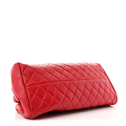Chanel Lambskin Quilted Medium Just Mademoiselle Red 4 of 11