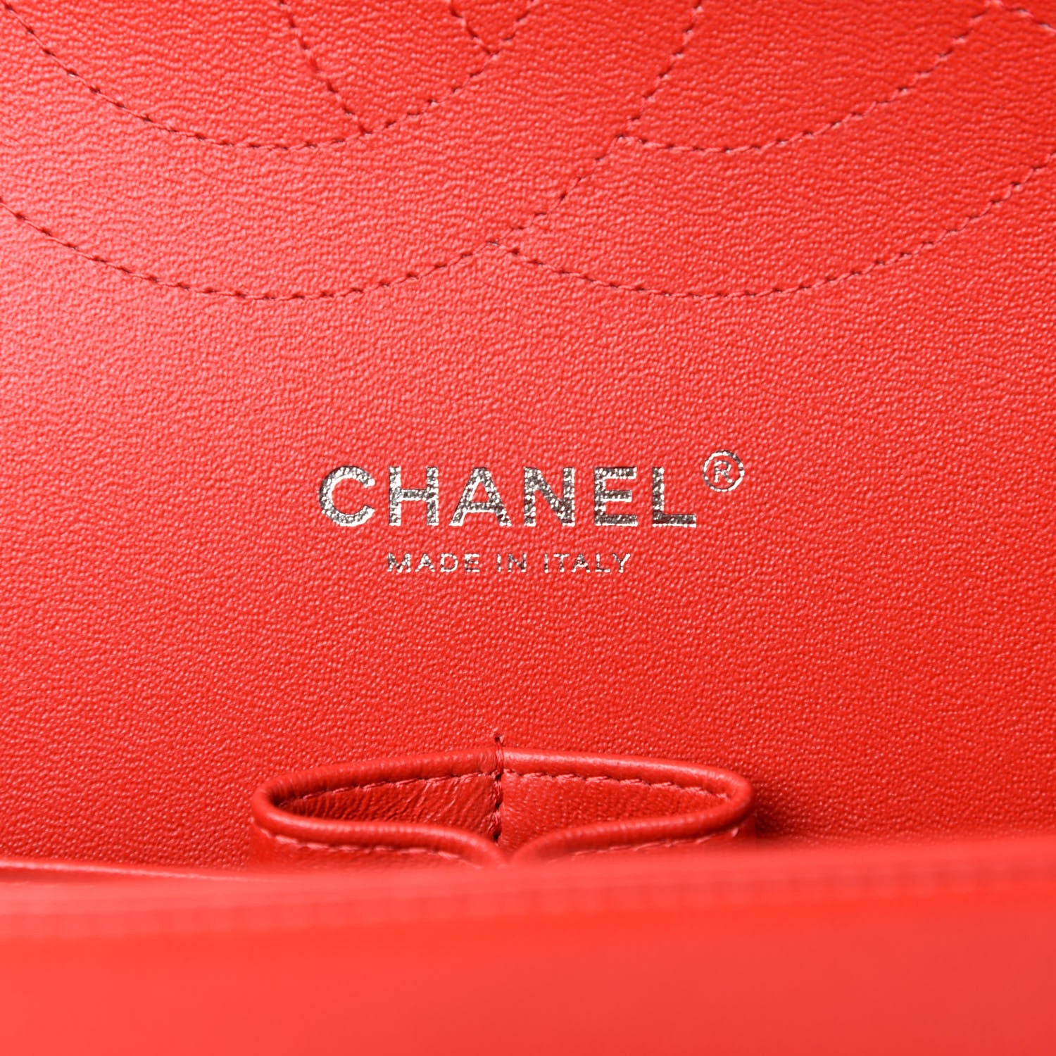 Chanel Lambskin Quilted Jumbo Double Flap Red 8 of 10