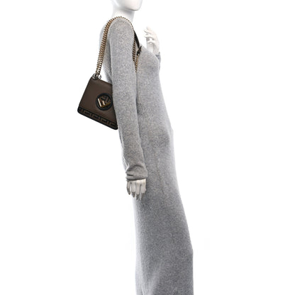 Fendi Vitello Century F is Fendi Bi-Color FF 1974 Embossed Small Kan I Shoulder Bag Maya Black 2 of 10