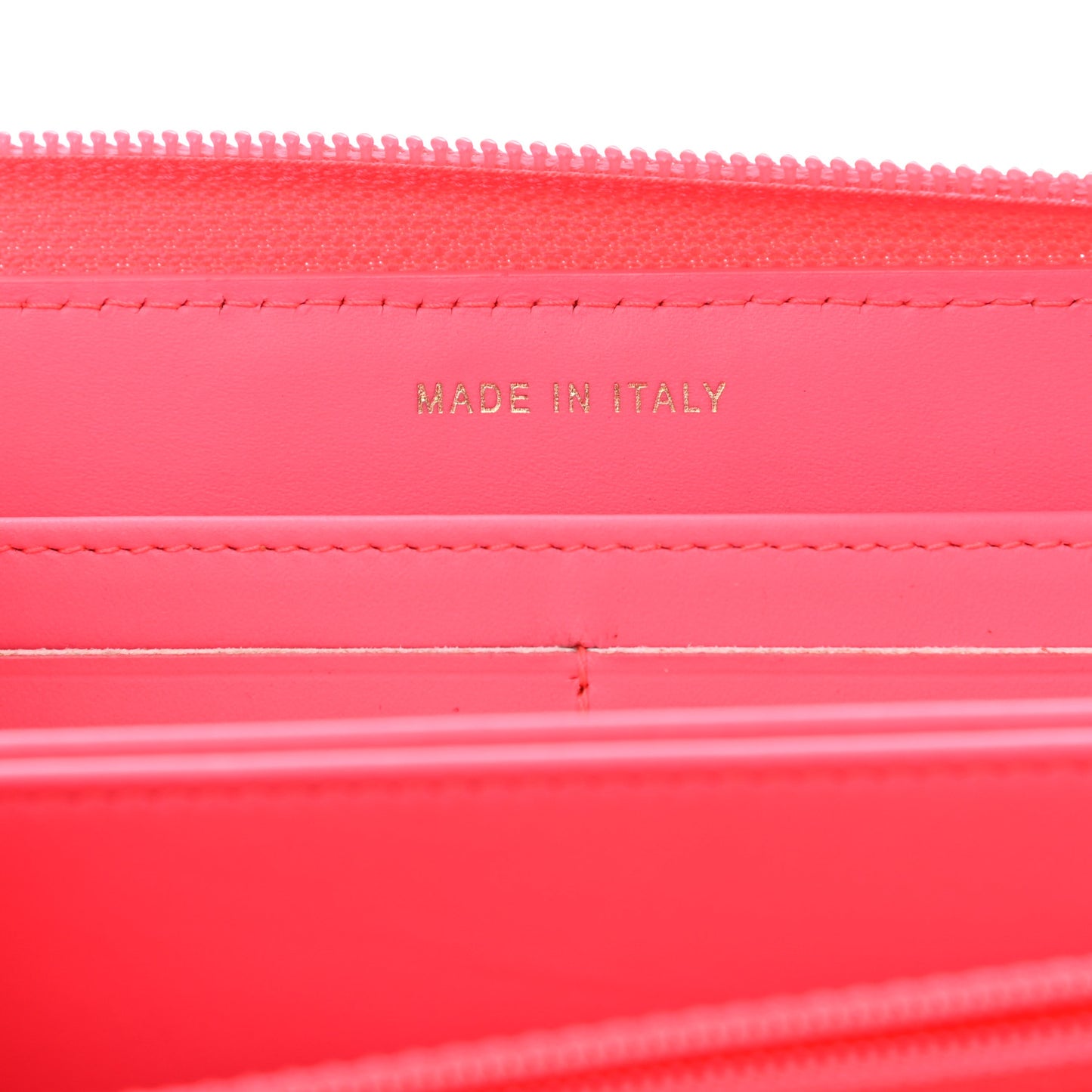 Patent Quilted Boy Zip Around Wallet Pink