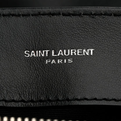 Saint Laurent Calfskin Y Quilted Monogram Small Loulou Chain Satchel Black 6 of 11
