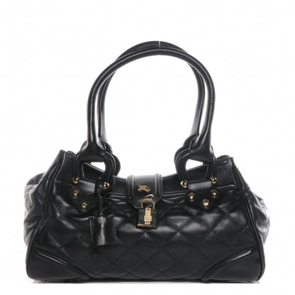 Burberry Leather Quilted Satchel Black 1 of 9