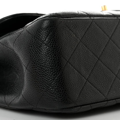 Chanel Caviar Quilted Jumbo Double Flap Black 10 of 11