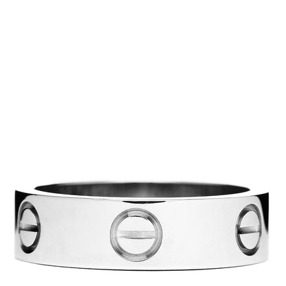 Cartier 18K White Gold 5.5mm LOVE Ring 53 6.25 3 of 4