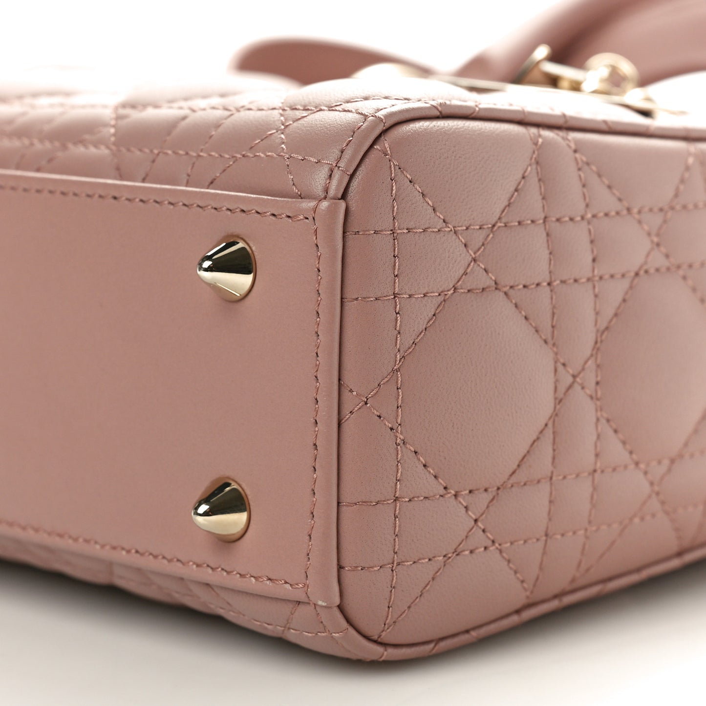 Lambskin Cannage Small My ABCDior Lady Dior Antique Pink