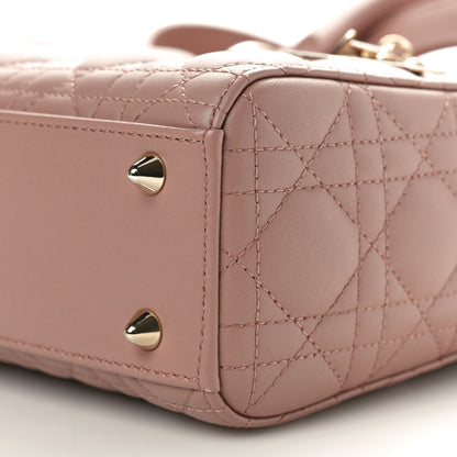 Christian Dior Lambskin Cannage Small My ABCDior Lady Dior Antique Pink 10 of 11