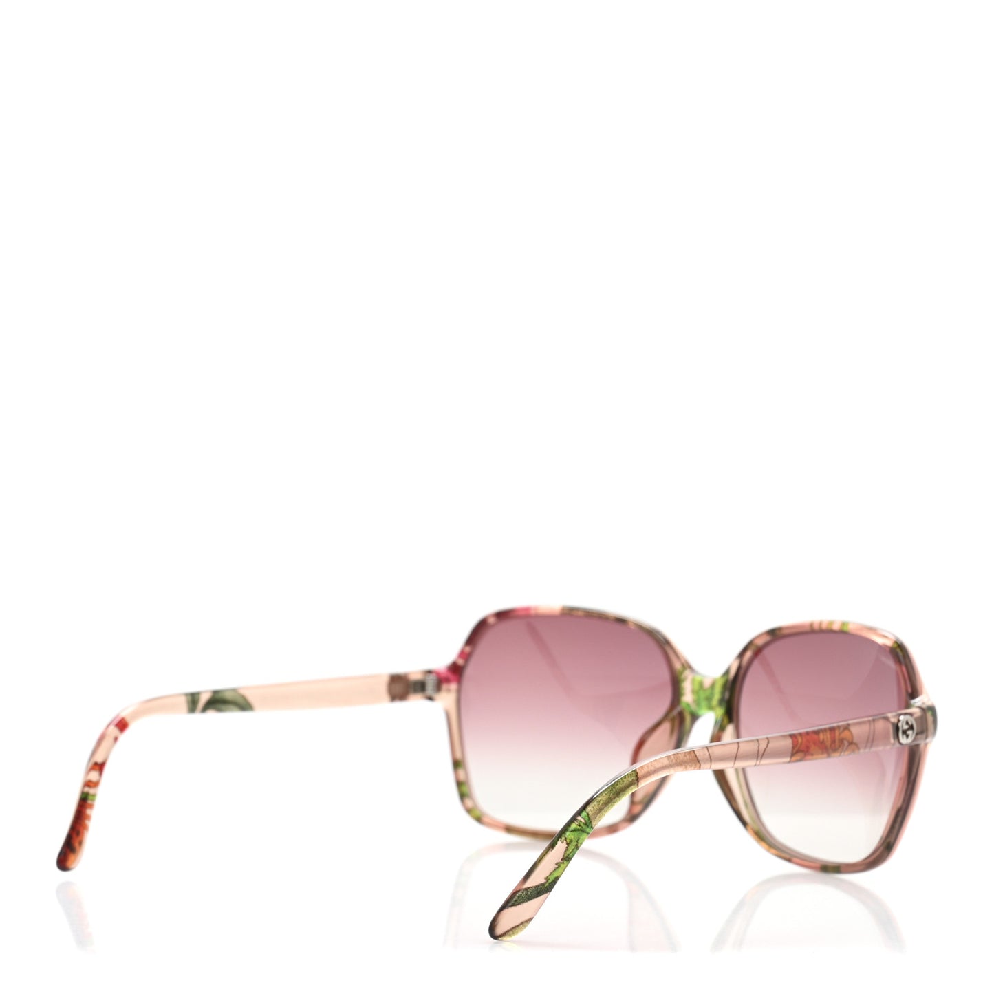 Round Floral Print Sunglasses GG3636 Pink