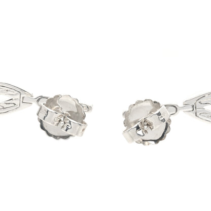 John Hardy Sterling Silver Diamond Blue Topaz Modern Chain Drop Earrings 4 of 5