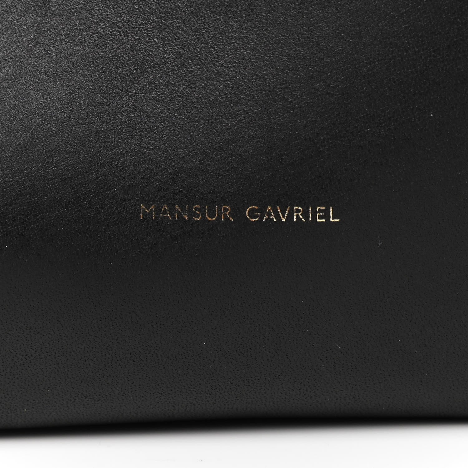 Mansur Gavriel Vegetable Tanned Calfskin Bucket Bag Black Flamma 7 of 11