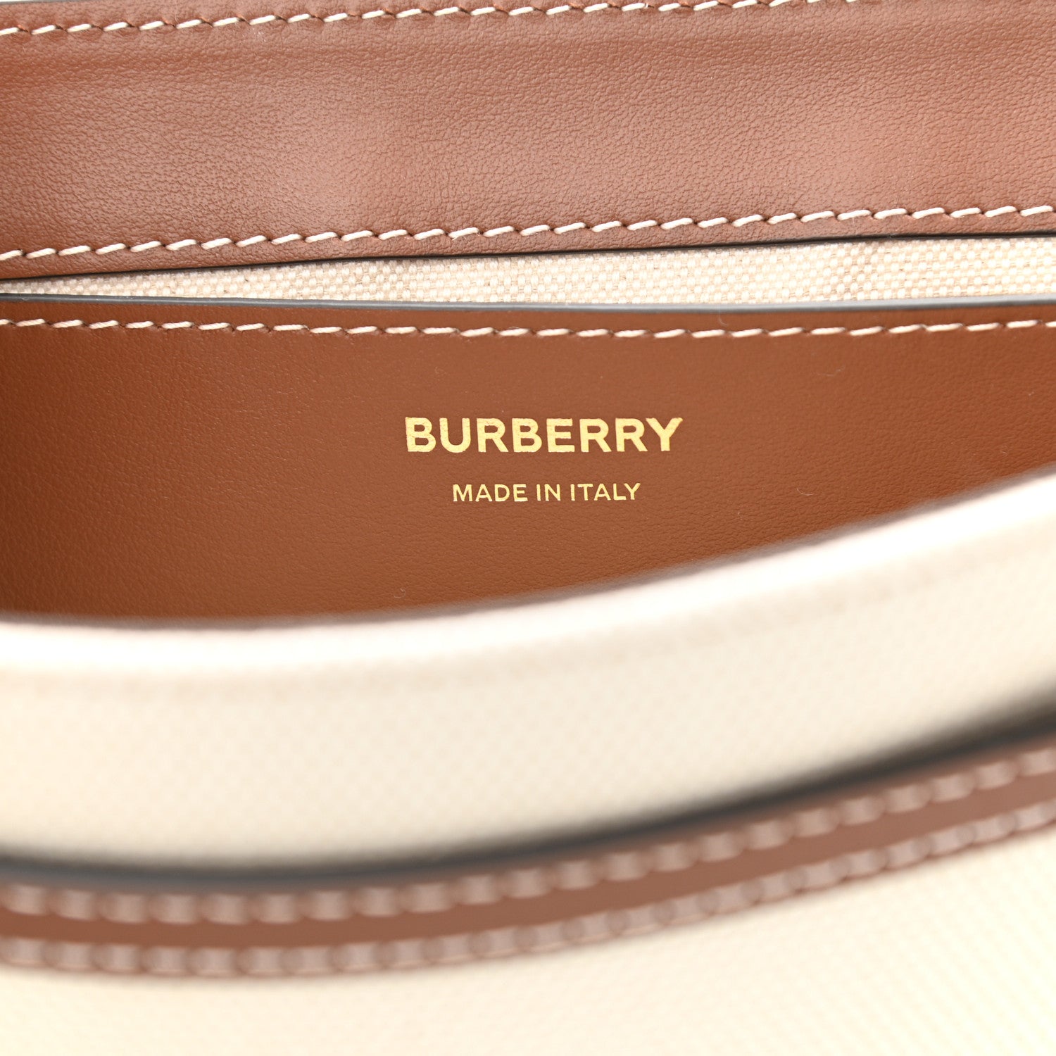 Burberry Canvas Horseferry Print Note Crossbody Bag Natural Tan 6 of 9