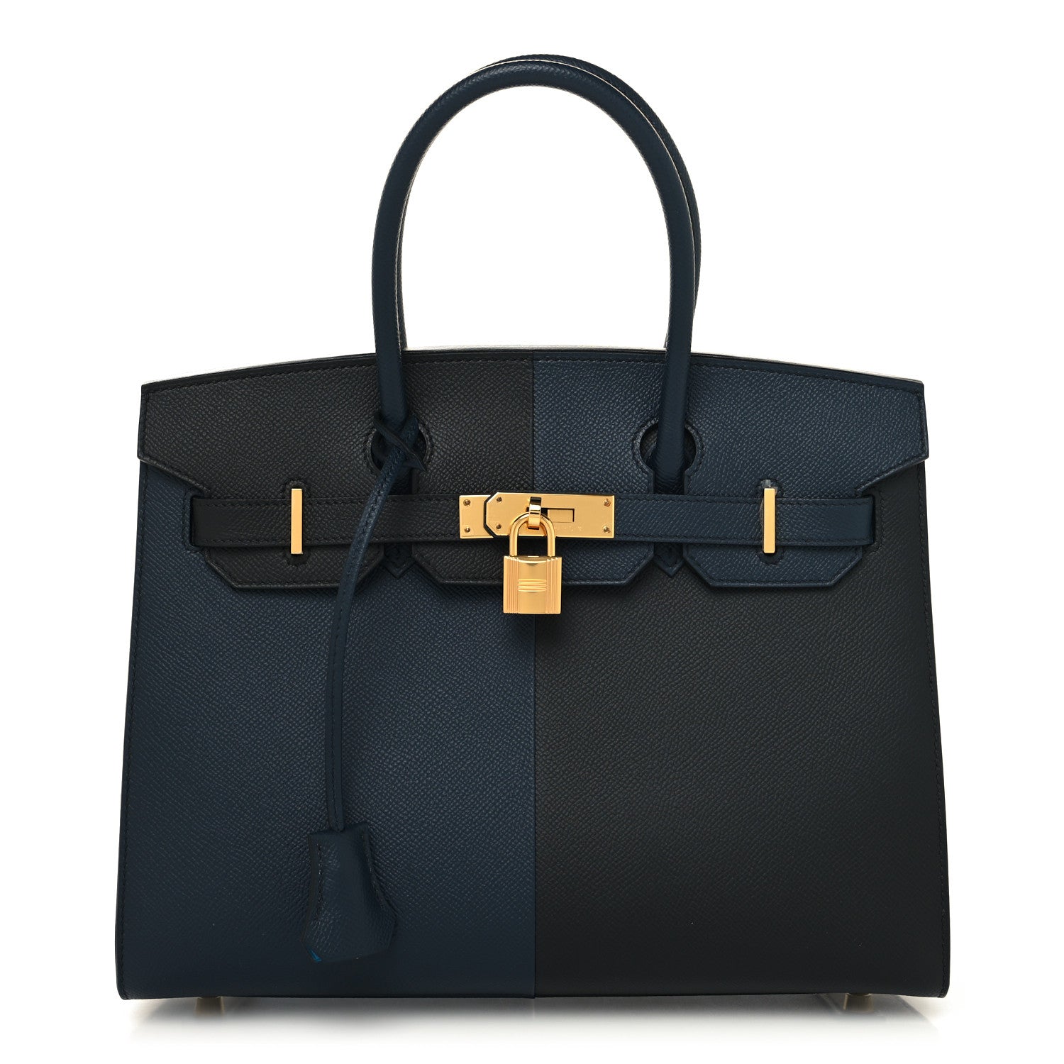 Hermes Epsom Casaque Birkin Sellier 30 Bleu Indigo Black Bleu Frida 1 of 14