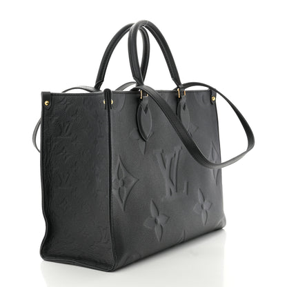 Louis Vuitton Empreinte Monogram Giant Onthego MM Black 3 of 8
