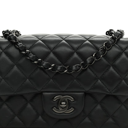 Chanel Lambskin Quilted Mini Rectangular Flap So Black 8 of 9