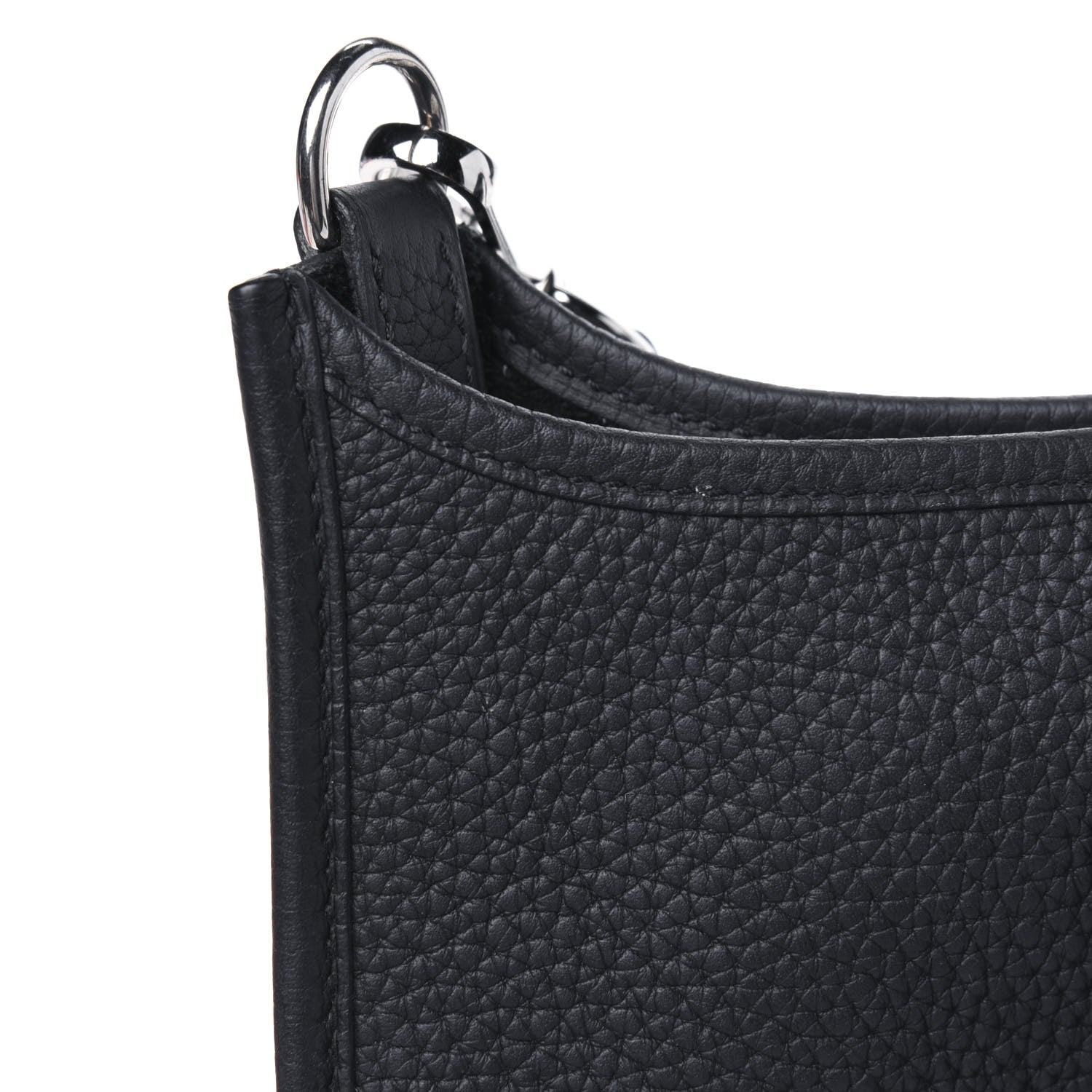 Hermes Taurillon Clemence Evelyne TPM Black 10 of 16