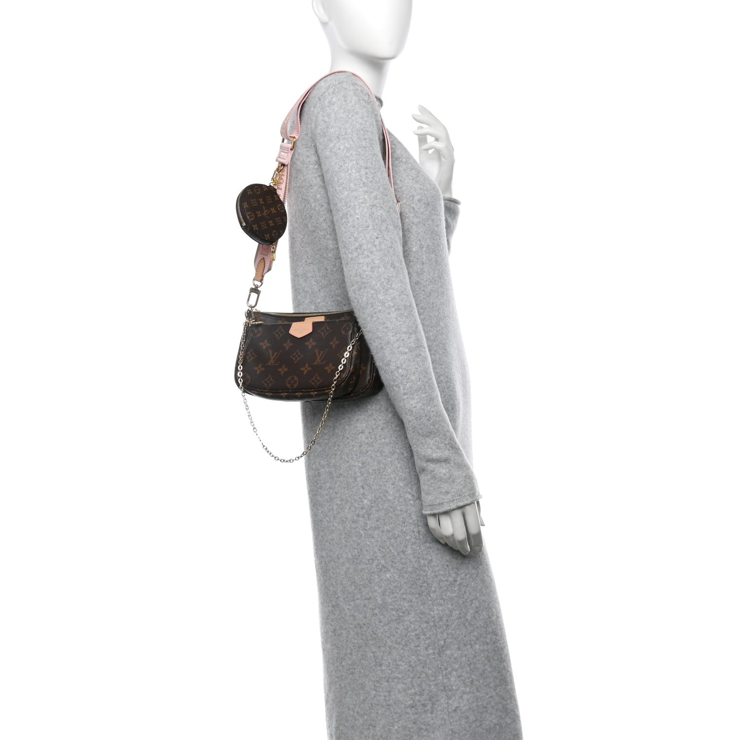 Monogram Multi Pochette Accessories Rose Clair