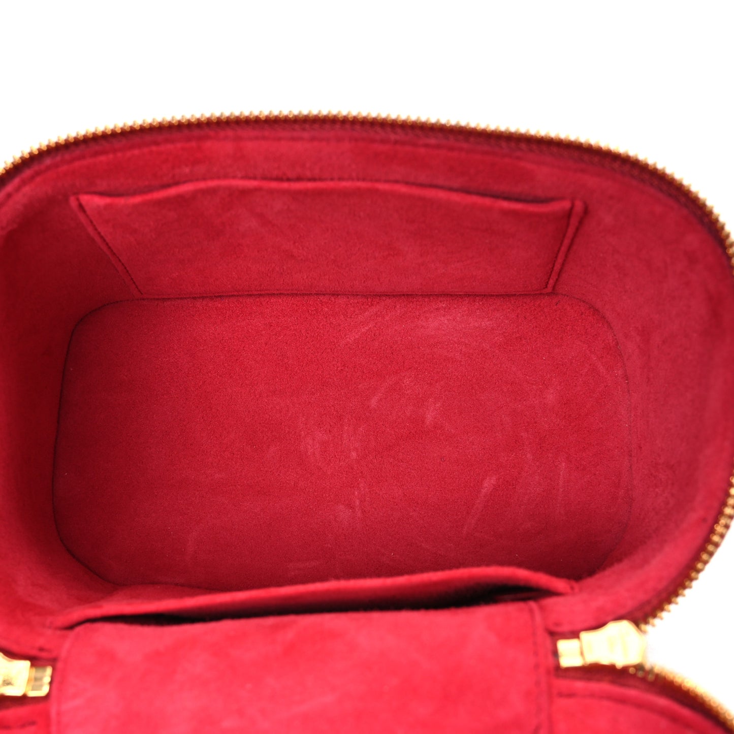 Lambskin Cannage Small Diortravel Vanity Case Red