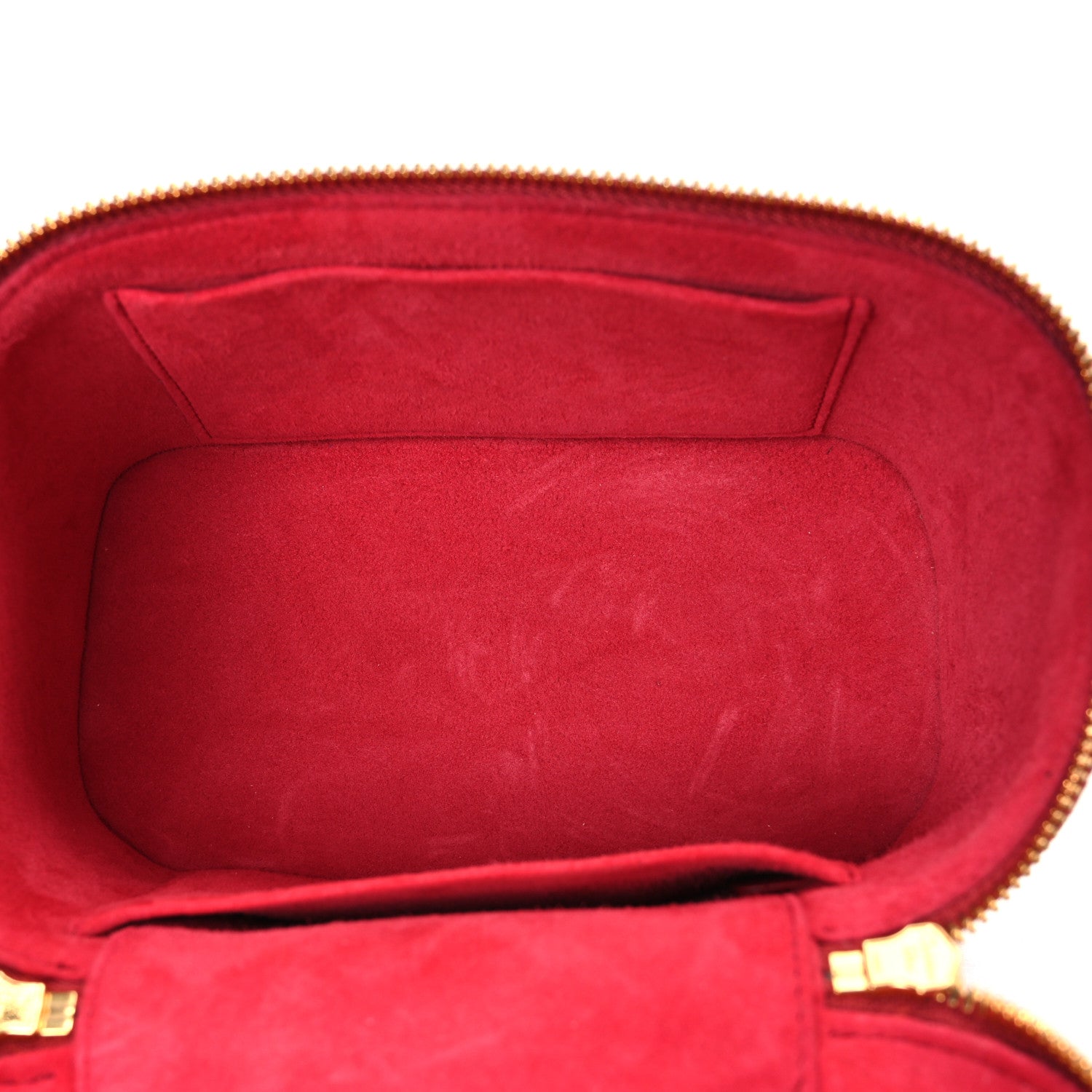 Christian Dior Lambskin Cannage Small Diortravel Vanity Case Red 5 of 10